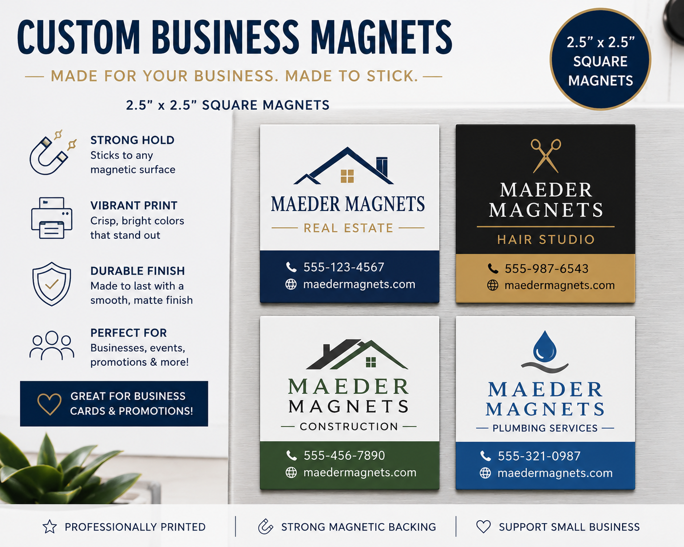 Custom Bulk Business Magnets
